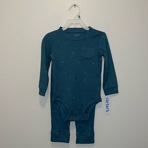 Baby 2-Piece Camp Print Bodysuit Pant Set